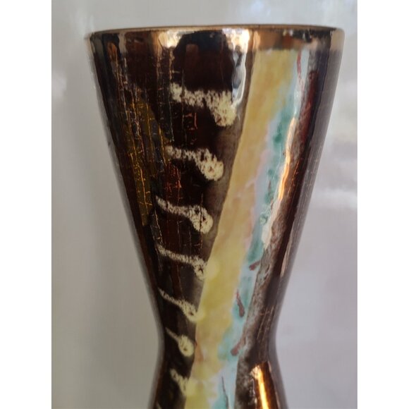 Vintage Jasba Keramik West German Hand Painted Vase 639-32 12 1/2" tall - Picture 6 of 10